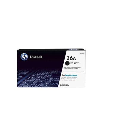 HP 26A Black Original LaserJet Toner Cartridge, CF226A