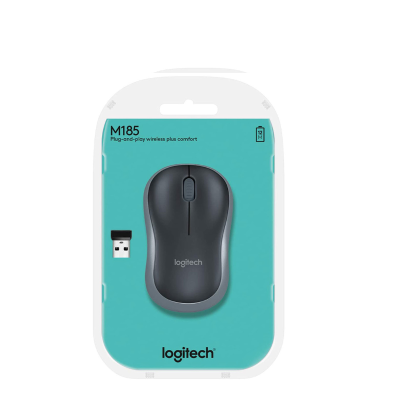 Logitech M187 Wireless Mini Mouse, Black